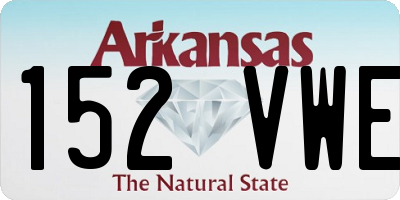 AR license plate 152VWE