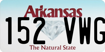 AR license plate 152VWG
