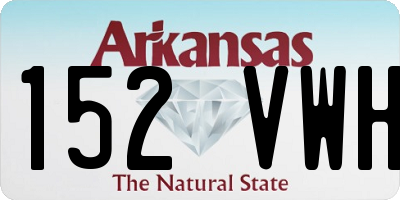 AR license plate 152VWH