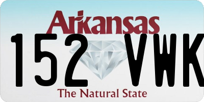 AR license plate 152VWK