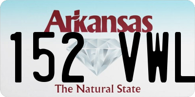 AR license plate 152VWL