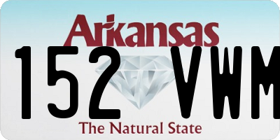 AR license plate 152VWM