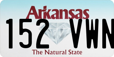 AR license plate 152VWN