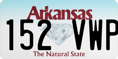 AR license plate 152VWP