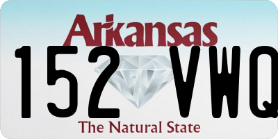 AR license plate 152VWQ