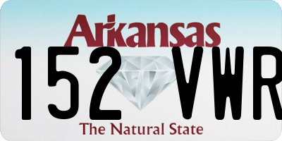 AR license plate 152VWR