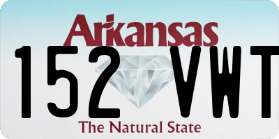 AR license plate 152VWT
