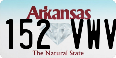 AR license plate 152VWV
