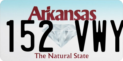 AR license plate 152VWY