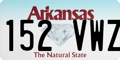 AR license plate 152VWZ