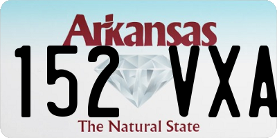 AR license plate 152VXA