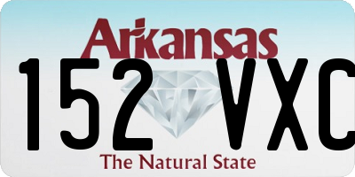 AR license plate 152VXC