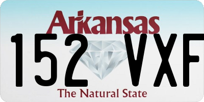 AR license plate 152VXF