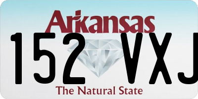 AR license plate 152VXJ