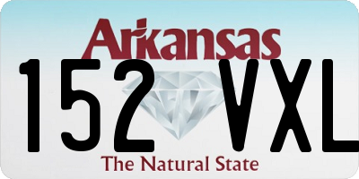 AR license plate 152VXL