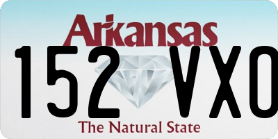 AR license plate 152VXO