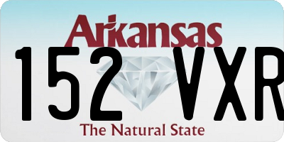 AR license plate 152VXR