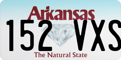 AR license plate 152VXS