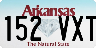 AR license plate 152VXT