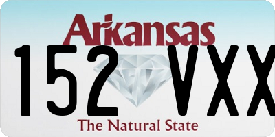 AR license plate 152VXX