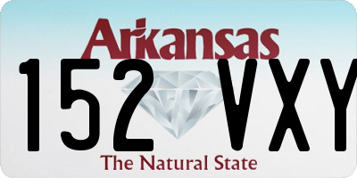 AR license plate 152VXY