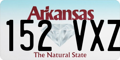 AR license plate 152VXZ