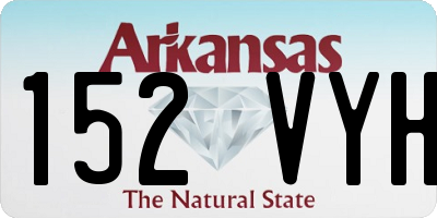 AR license plate 152VYH