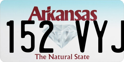AR license plate 152VYJ