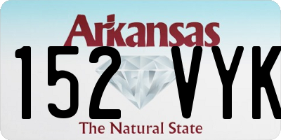 AR license plate 152VYK