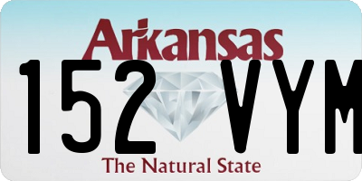 AR license plate 152VYM
