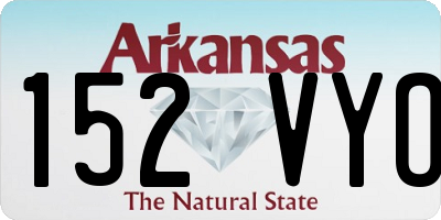 AR license plate 152VYO