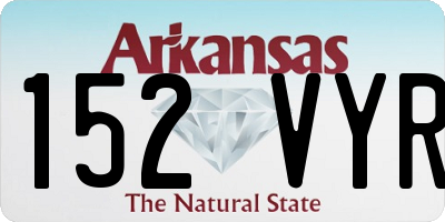 AR license plate 152VYR