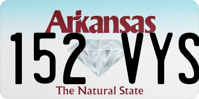 AR license plate 152VYS