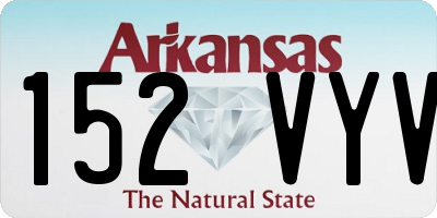 AR license plate 152VYV