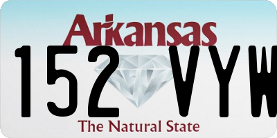 AR license plate 152VYW