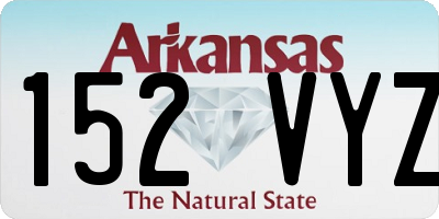AR license plate 152VYZ