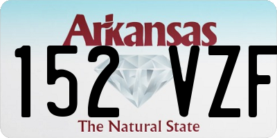 AR license plate 152VZF