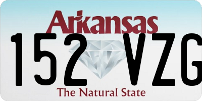 AR license plate 152VZG