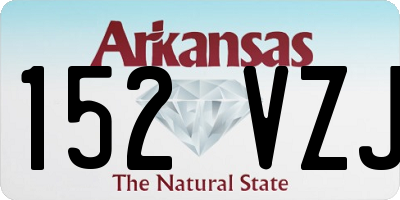 AR license plate 152VZJ