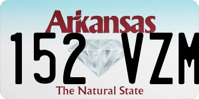 AR license plate 152VZM