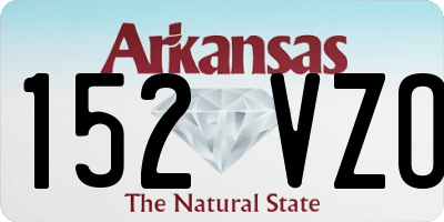 AR license plate 152VZO