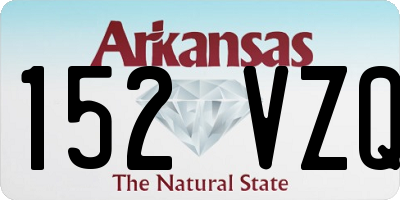 AR license plate 152VZQ