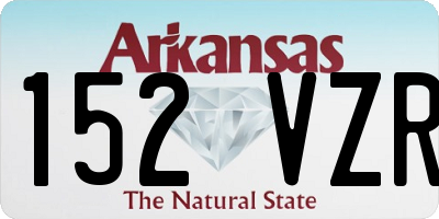 AR license plate 152VZR