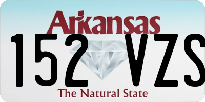 AR license plate 152VZS