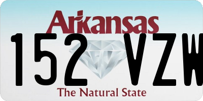 AR license plate 152VZW