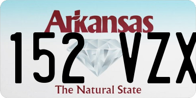 AR license plate 152VZX