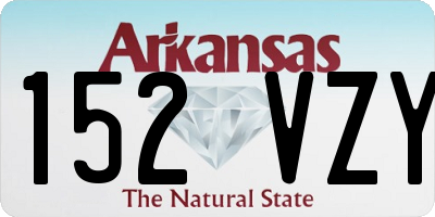AR license plate 152VZY