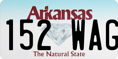 AR license plate 152WAG
