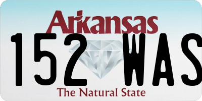 AR license plate 152WAS