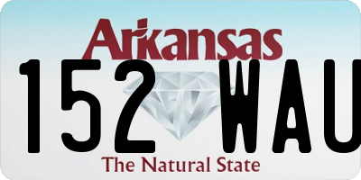AR license plate 152WAU